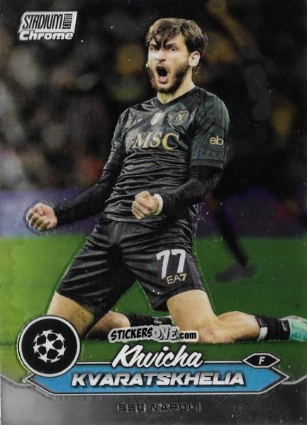 Cromo Khvicha Kvaratskhelia - Stadium Club Chrome UEFA Club Competitions 2023-2024
 n. 77 - Topps