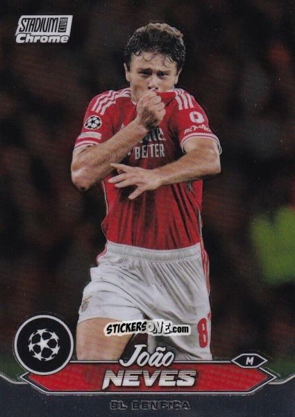 Sticker Joao Neves - Stadium Club Chrome UEFA Club Competitions 2023-2024
 n. 87 - Topps