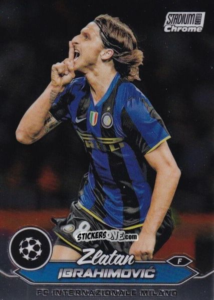 Figurina Zlatan Ibrahimovic - Stadium Club Chrome UEFA Club Competitions 2023-2024
 n. 88 - Topps
