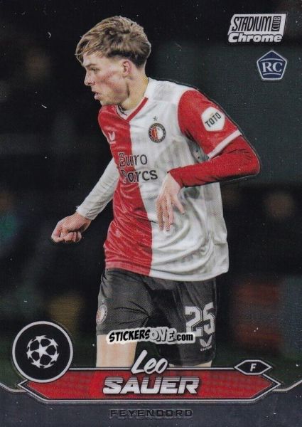 Sticker Leo Sauer - Stadium Club Chrome UEFA Club Competitions 2023-2024
 n. 95 - Topps