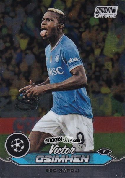 Sticker Victor Osimhen - Stadium Club Chrome UEFA Club Competitions 2023-2024
 n. 96 - Topps