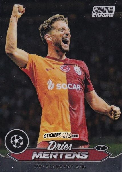 Cromo Dries Mertens - Stadium Club Chrome UEFA Club Competitions 2023-2024
 n. 97 - Topps