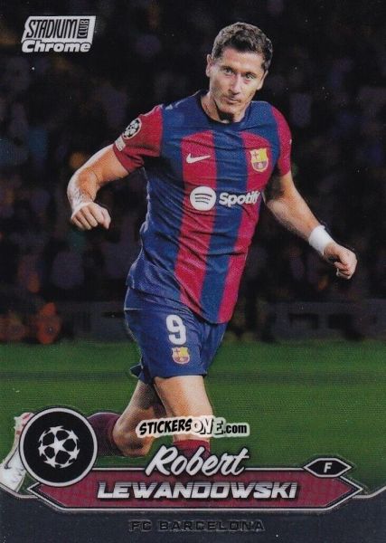 Sticker Robert Lewandowski - Stadium Club Chrome UEFA Club Competitions 2023-2024
 n. 98 - Topps