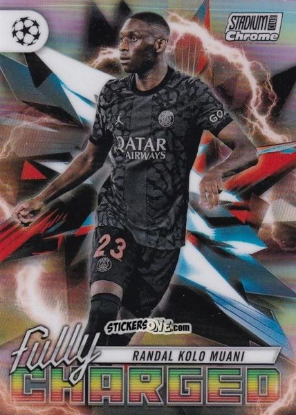 Figurina Randal Kolo Muani - Stadium Club Chrome UEFA Club Competitions 2023-2024
 n. FC-RKM - Topps