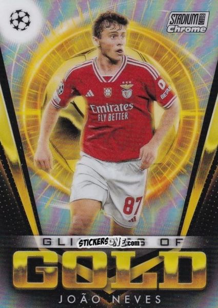 Sticker Joao Neves - Stadium Club Chrome UEFA Club Competitions 2023-2024
 n. GG-JN - Topps