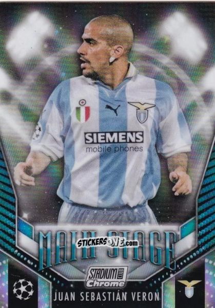 Cromo Juan SebastiAn Veron - Stadium Club Chrome UEFA Club Competitions 2023-2024
 n. MS-JSV - Topps