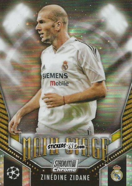 Figurina Zinedine Zidane - Stadium Club Chrome UEFA Club Competitions 2023-2024
 n. MS-ZZ - Topps