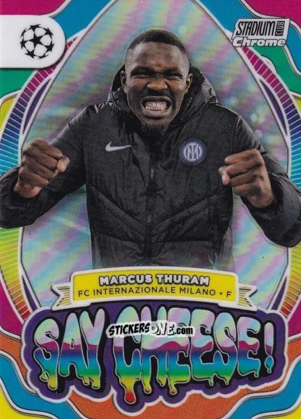 Sticker Marcus Thuram - Stadium Club Chrome UEFA Club Competitions 2023-2024
 n. SC-MT - Topps