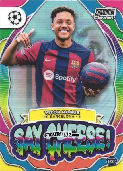 Sticker Vitor Roque - Stadium Club Chrome UEFA Club Competitions 2023-2024
 n. SC-VR - Topps