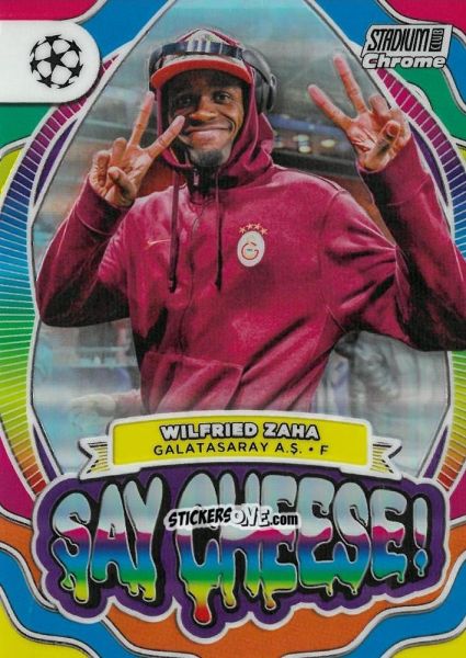 Sticker Wilfried Zaha - Stadium Club Chrome UEFA Club Competitions 2023-2024
 n. SC-WZ - Topps