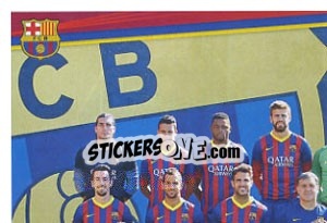 Sticker Team shot - Fc Barcelona 2013-2014 n. 2 - Panini