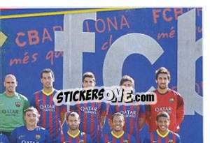 Figurina Team shot - Fc Barcelona 2013-2014 - Panini