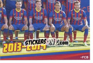 Sticker Team shot - Fc Barcelona 2013-2014 n. 5 - Panini