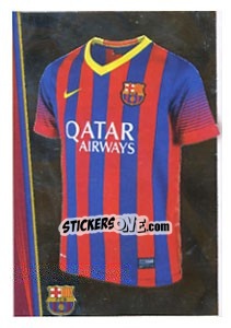 Figurina Equipación Blanca - Fc Barcelona 2013-2014 - Panini