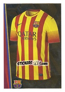 Figurina Equipación Azul - Fc Barcelona 2013-2014 - Panini