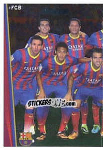 Sticker Alineacion - Fc Barcelona 2013-2014 n. 10 - Panini