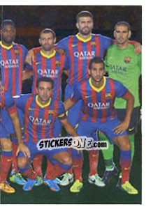 Sticker Alineacion - Fc Barcelona 2013-2014 - Panini