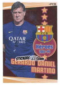 Sticker Gerardo Daniel Martino - Fc Barcelona 2013-2014 n. 34 - Panini