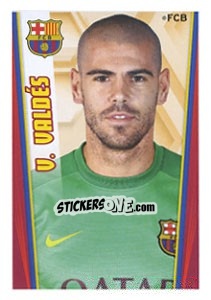 Sticker Victor Valdes - Fc Barcelona 2013-2014 n. 39 - Panini
