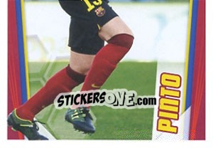 Sticker Pinto in action - Fc Barcelona 2013-2014 - Panini