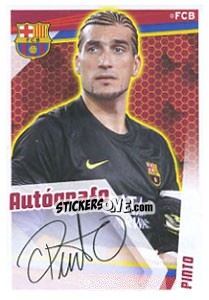 Sticker Pinto (Autografo) - Fc Barcelona 2013-2014 - Panini