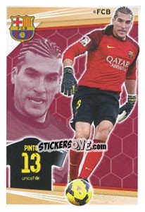 Sticker Pinto - Fc Barcelona 2013-2014 n. 48 - Panini