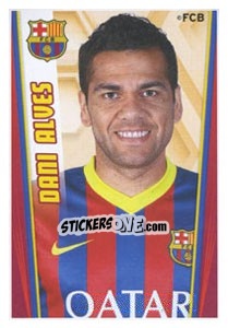 Cromo Dani Alves - Fc Barcelona 2013-2014 - Panini