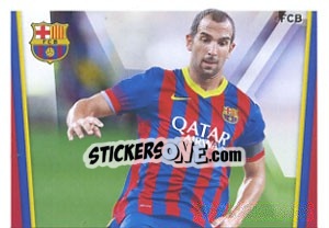 Figurina Montoya in action - Fc Barcelona 2013-2014 - Panini