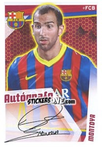 Cromo Montoya (Autografo) - Fc Barcelona 2013-2014 n. 58 - Panini