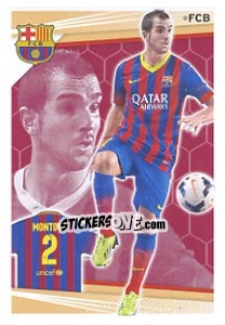 Cromo Montoya - Fc Barcelona 2013-2014 - Panini