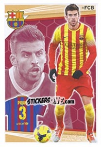 Sticker Pique - Fc Barcelona 2013-2014 - Panini