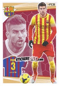 Sticker Pique - Fc Barcelona 2013-2014 n. 66 - Panini