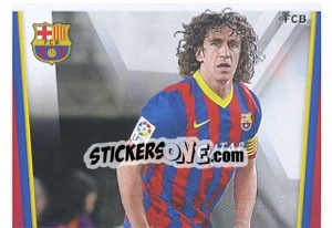 Sticker Puyol in action - Fc Barcelona 2013-2014 - Panini