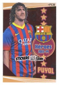 Sticker Puyol - Fc Barcelona 2013-2014 n. 71 - Panini