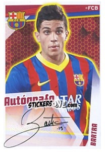 Cromo Bartra (Autografo) - Fc Barcelona 2013-2014 - Panini