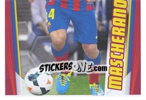 Sticker Mascherano in acton - Fc Barcelona 2013-2014 n. 80 - Panini