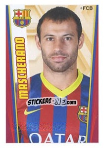 Cromo Mascherano - Fc Barcelona 2013-2014 - Panini