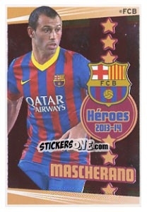 Sticker Mascherano - Fc Barcelona 2013-2014 - Panini