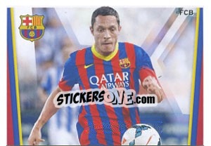 Sticker Adriano Correia in acton - Fc Barcelona 2013-2014 n. 85 - Panini
