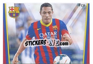 Sticker Adriano Correia in acton - Fc Barcelona 2013-2014 - Panini