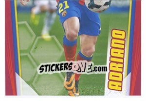 Cromo Adriano Correia in acton - Fc Barcelona 2013-2014 - Panini