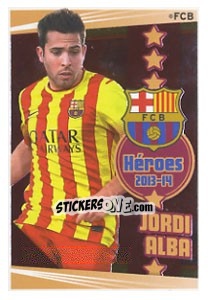 Cromo Jordi Alba - Fc Barcelona 2013-2014 - Panini