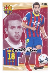 Sticker Jordi Alba - Fc Barcelona 2013-2014 n. 96 - Panini