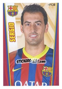 Sticker Sergio Busquets - Fc Barcelona 2013-2014 - Panini