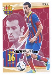 Figurina Sergio Busquets - Fc Barcelona 2013-2014 - Panini