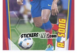 Sticker Alex Song in action - Fc Barcelona 2013-2014 n. 104 - Panini
