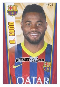 Sticker Alex Song - Fc Barcelona 2013-2014 n. 105 - Panini