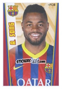 Figurina Alex Song - Fc Barcelona 2013-2014 - Panini