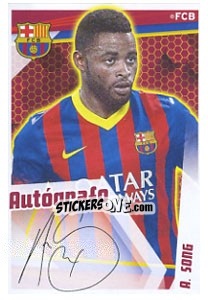 Cromo Alex Song (Autografo)