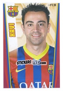Sticker Xavi - Fc Barcelona 2013-2014 n. 111 - Panini